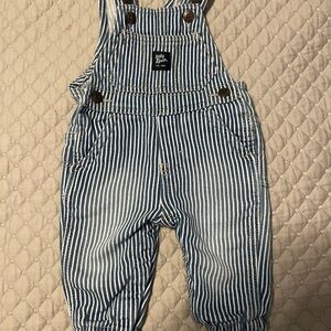 Baby b’gosh Blue Striped Kids Overalls